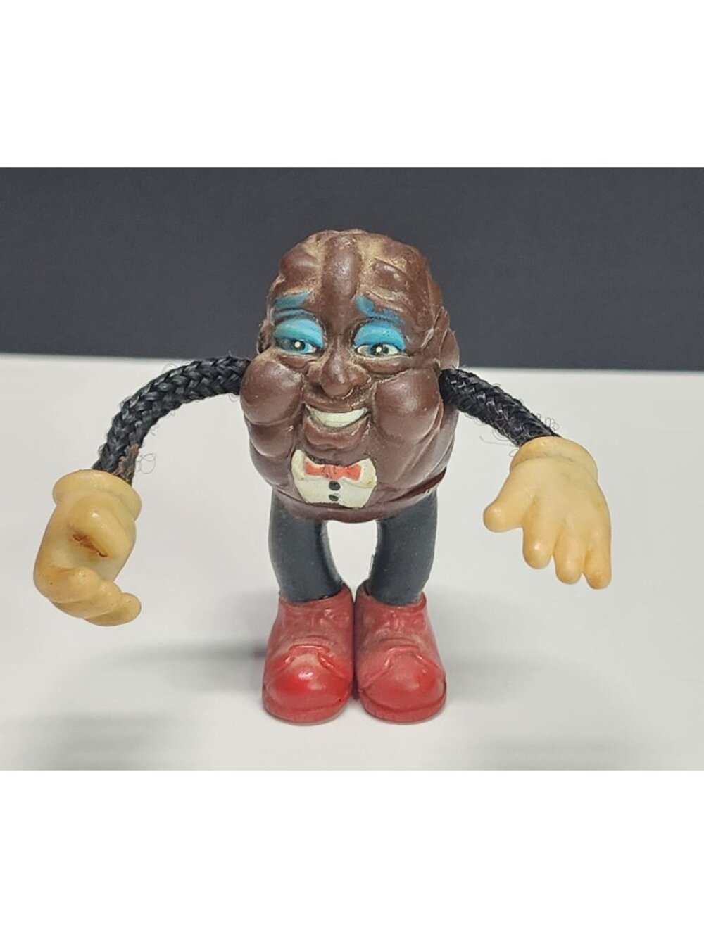 Vintage California Raisin Figure Toy Posable Rope Arms 3'' - Made in Korea